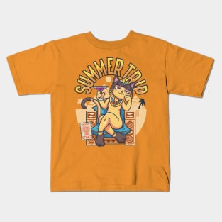 Summer Trip: Adventure Time Kids T-Shirt